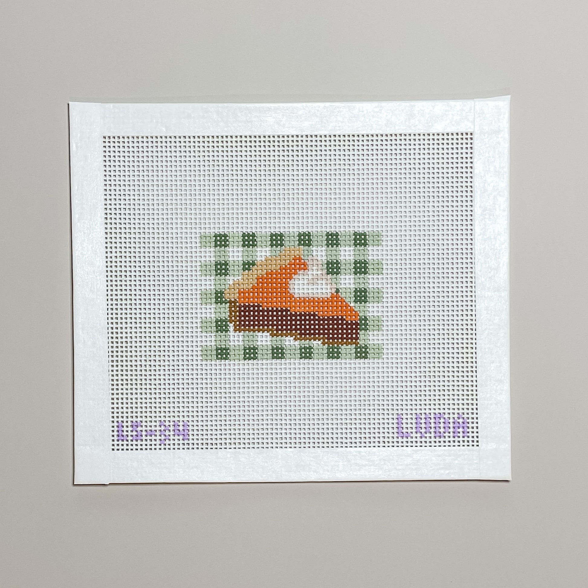 Gingham Pumpkin Pie Canvas