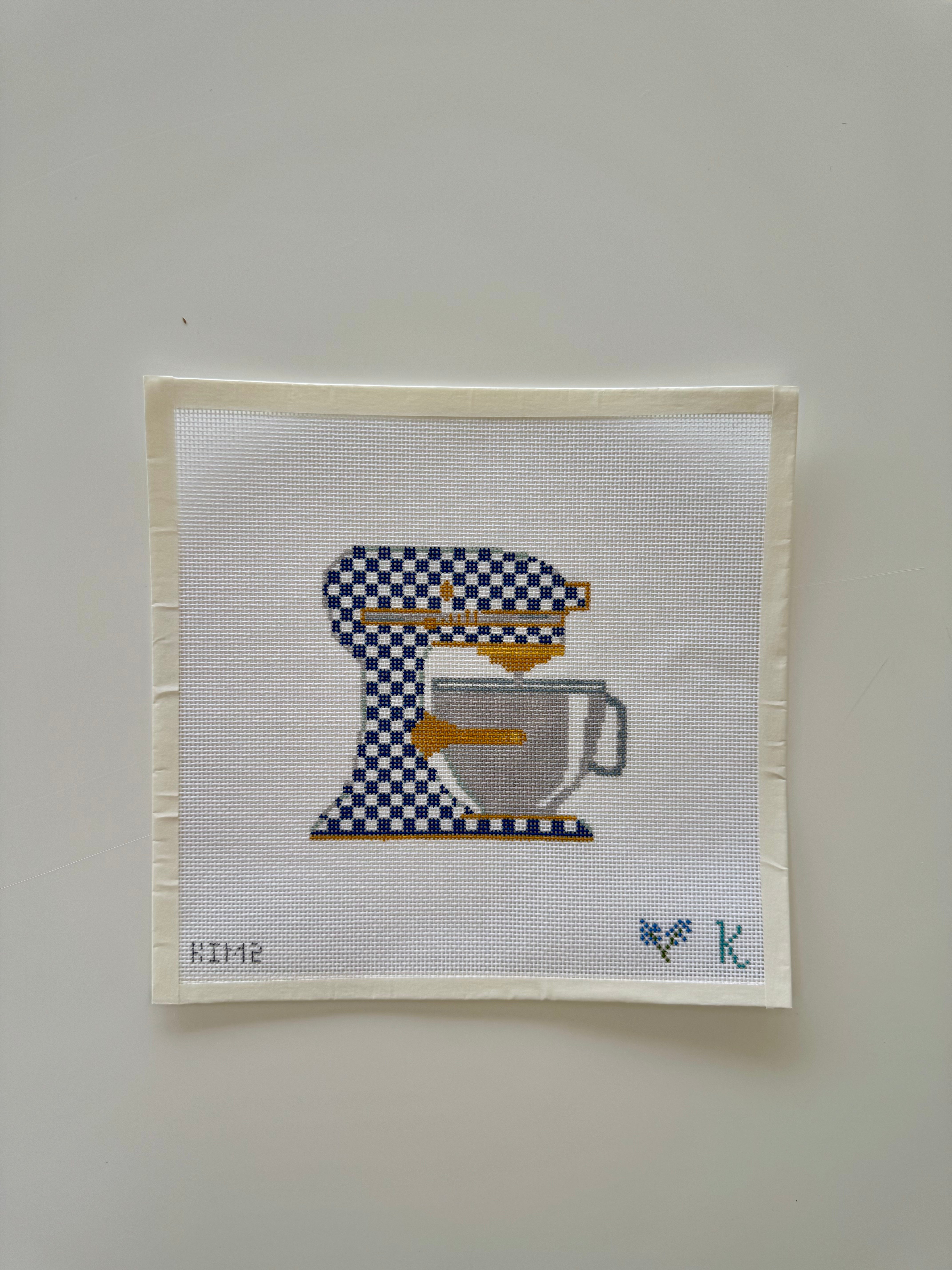 Mixer - Blue & White Canvas