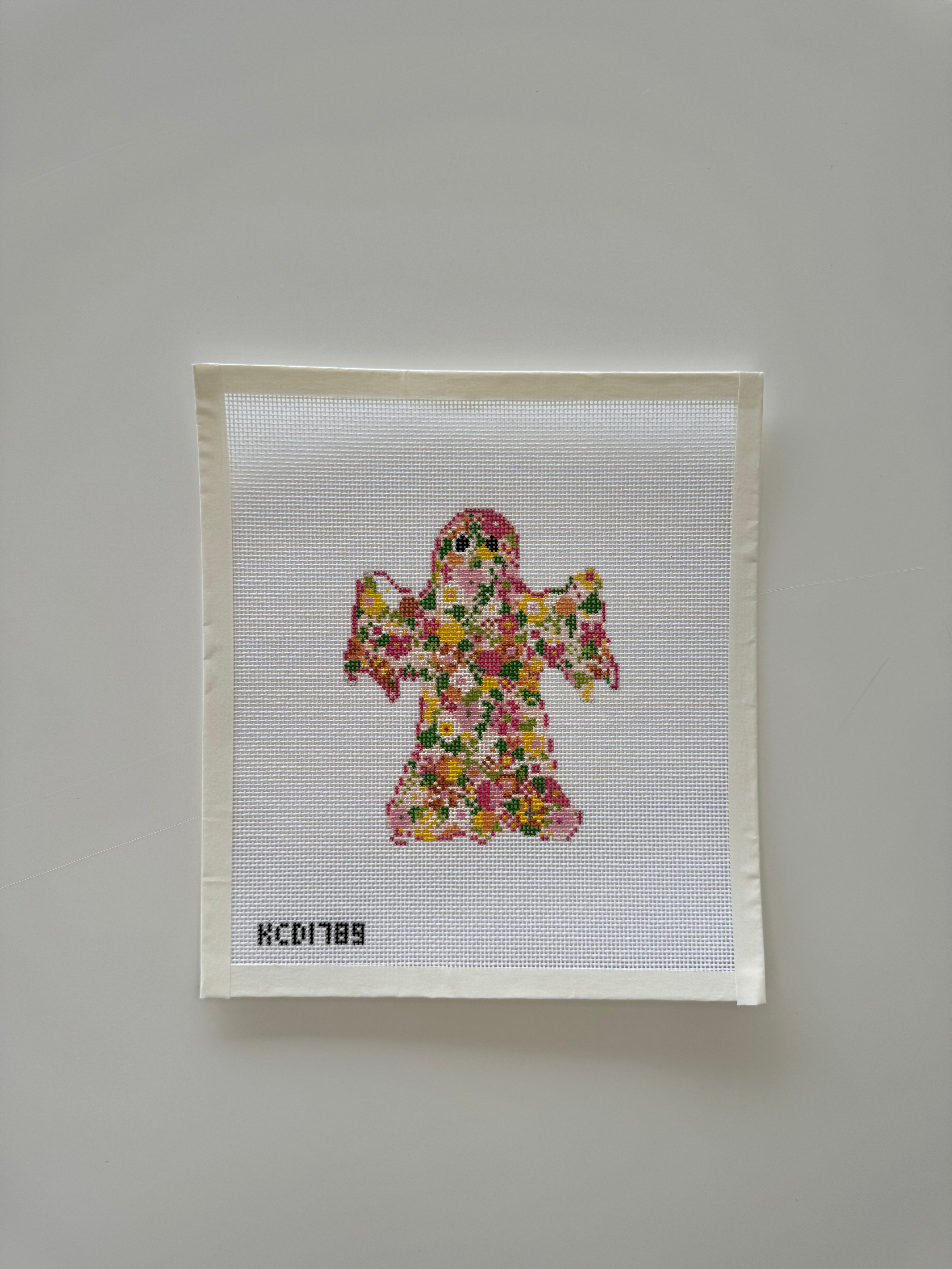Groovy Ghost Floral Canvas
