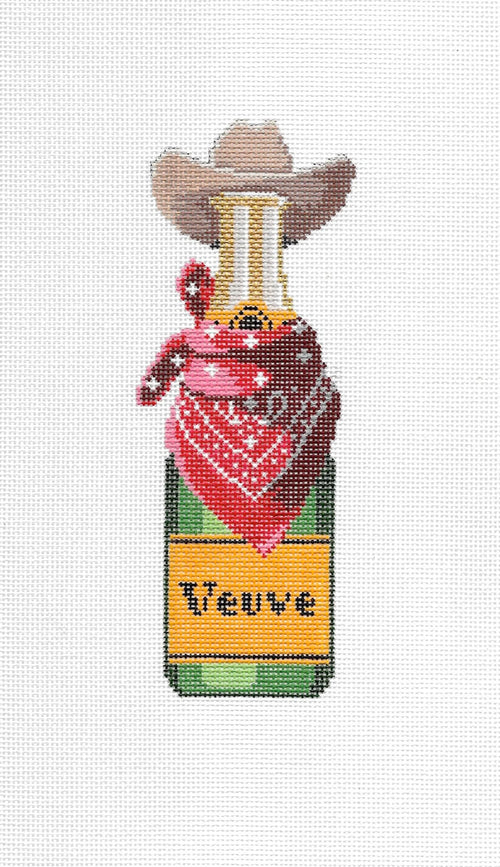 Veuve Bottle - Cowboy Champagne Canvas