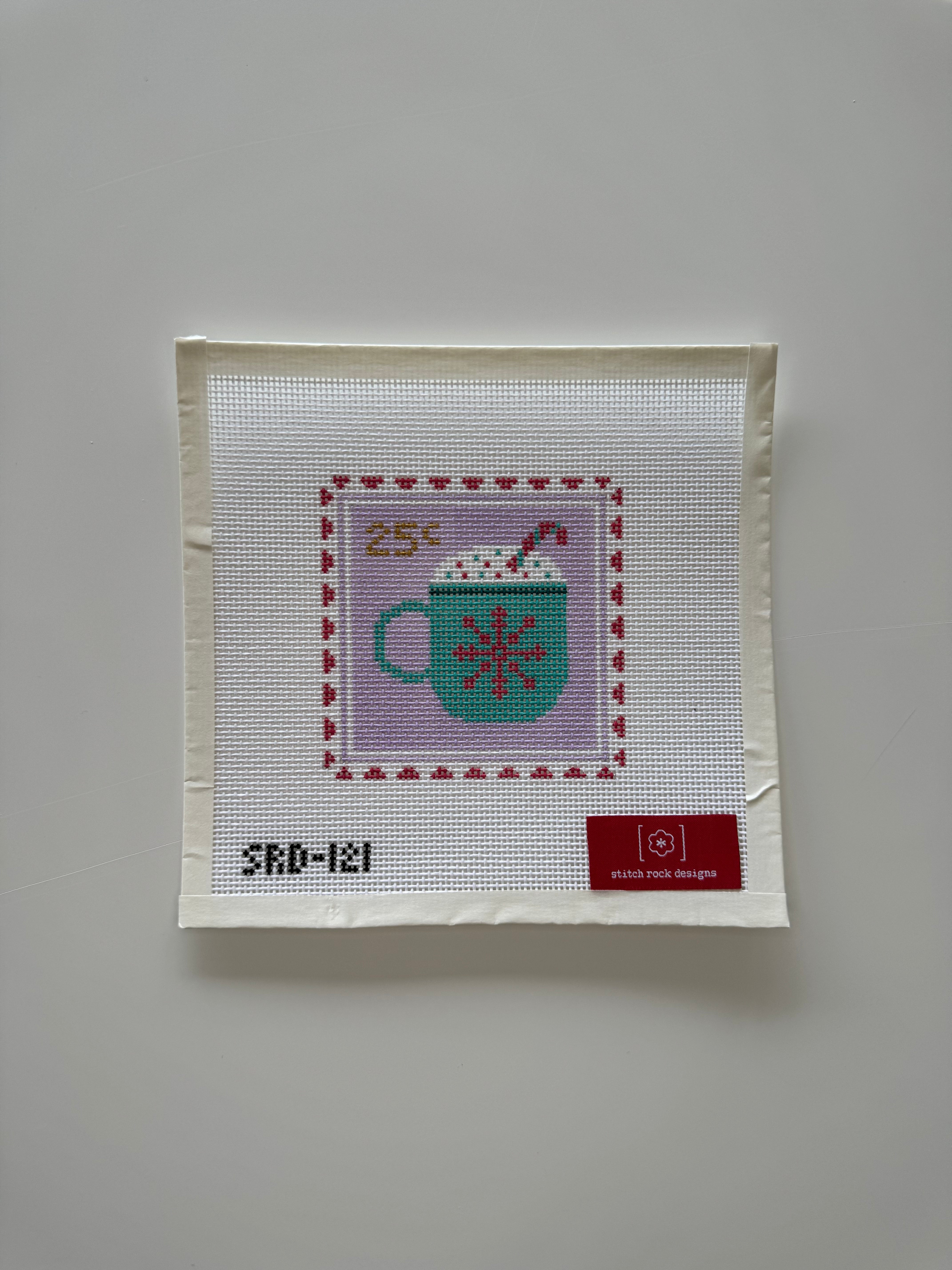 Hot Cocoa Stamp Canvas