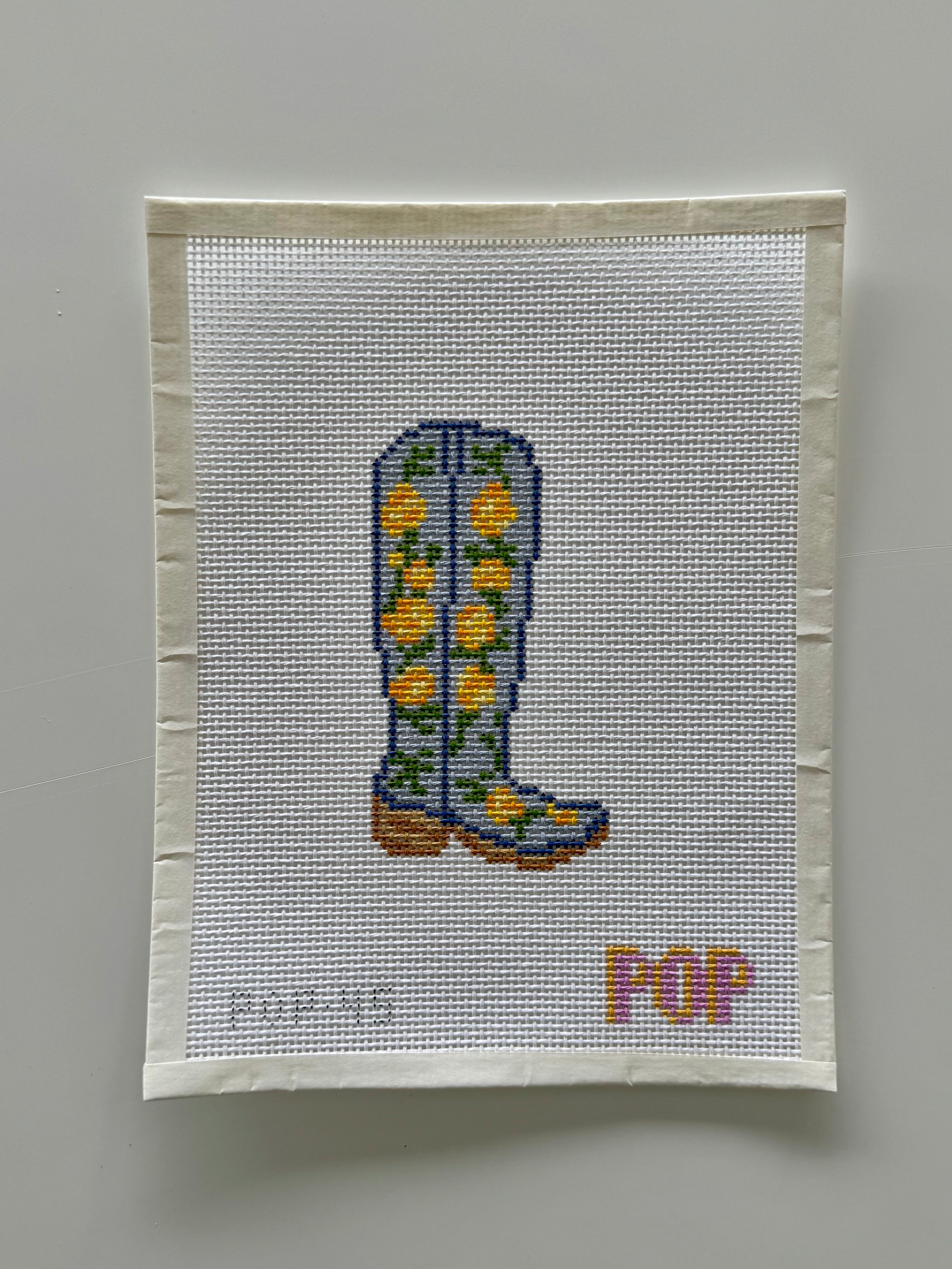 Yellow Rose Boot Canvas