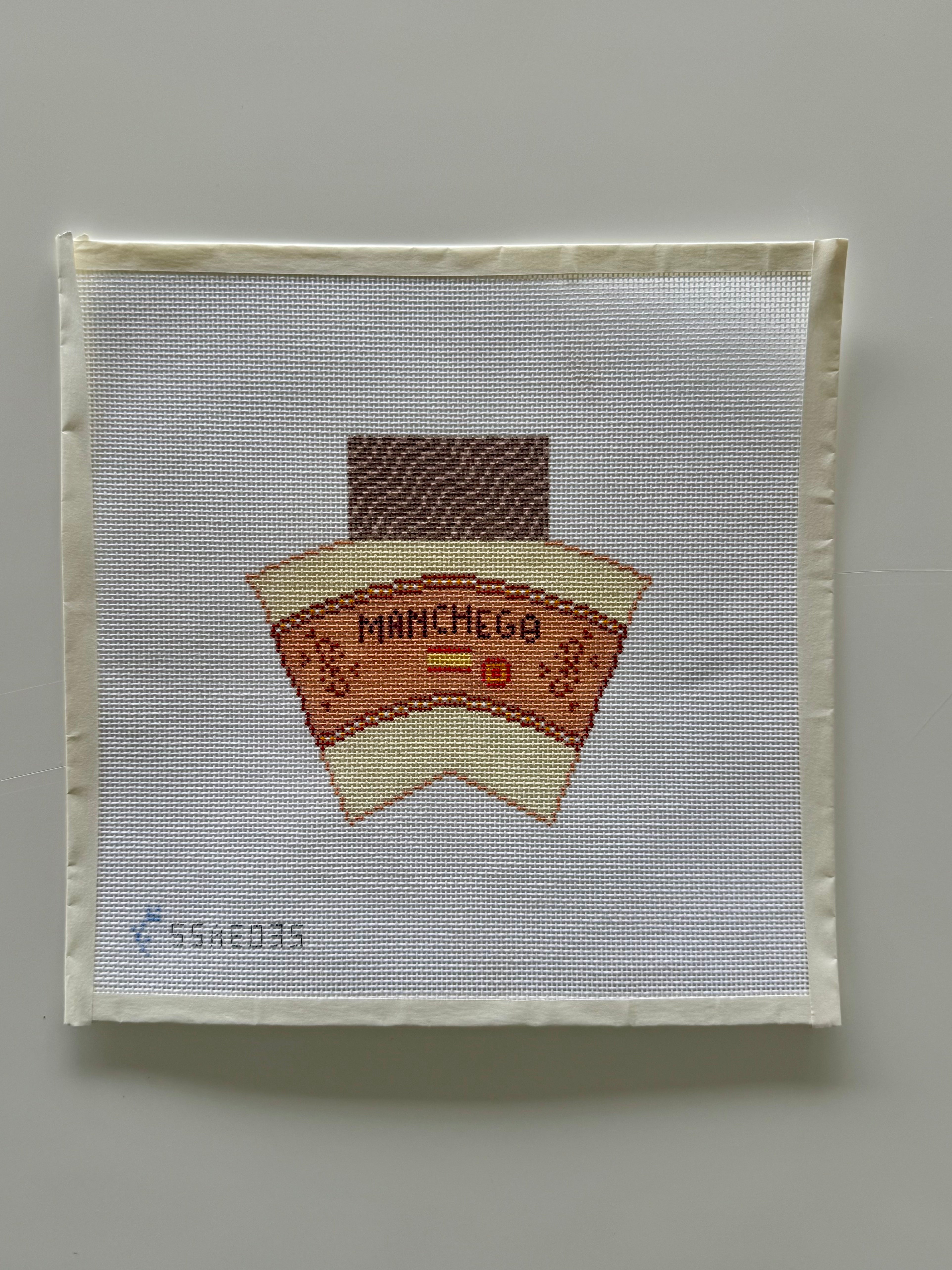 3D Wedge of Manchego Cheese Canvas
