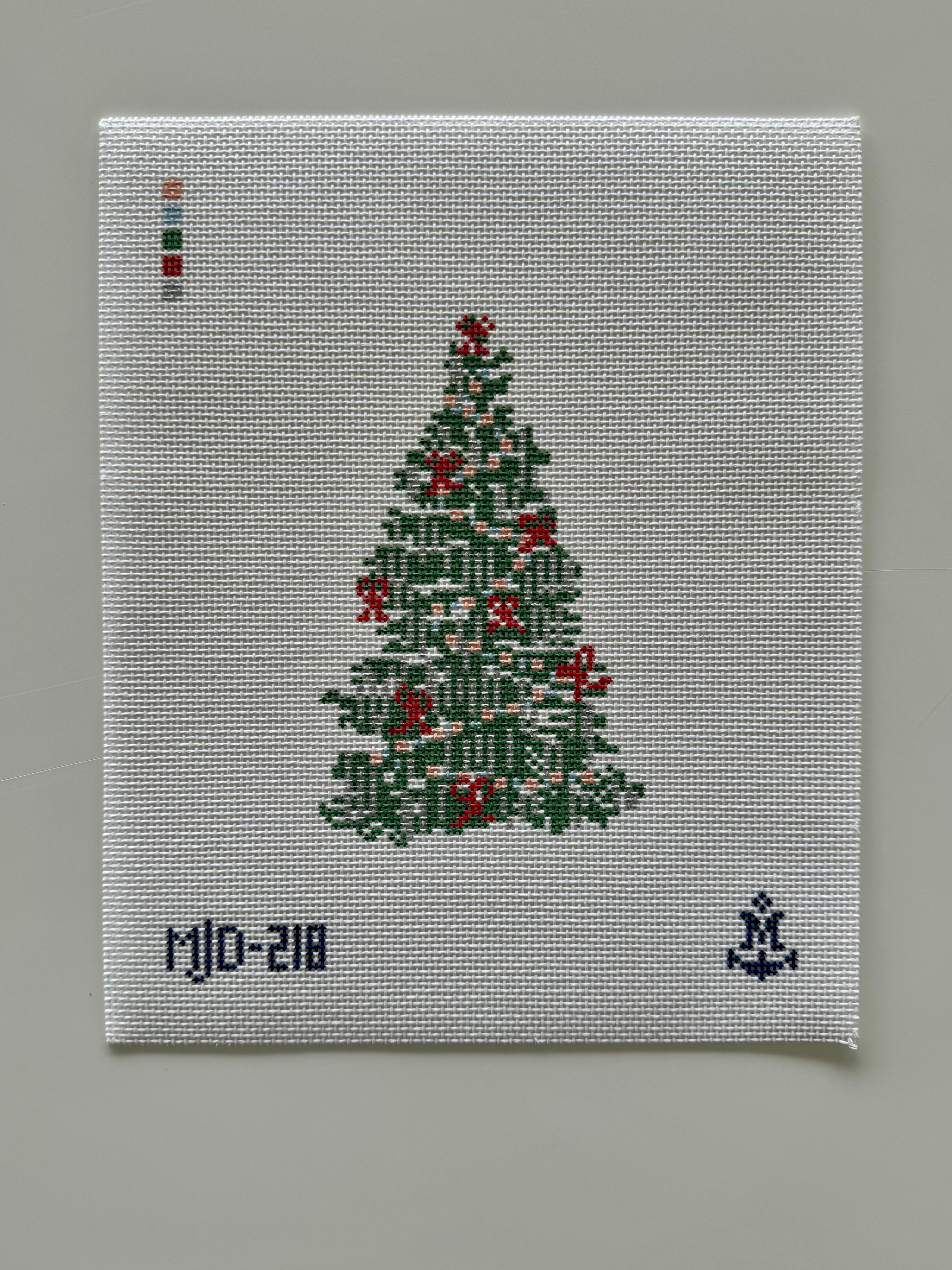 Tinsel Christmas Tree Canvas