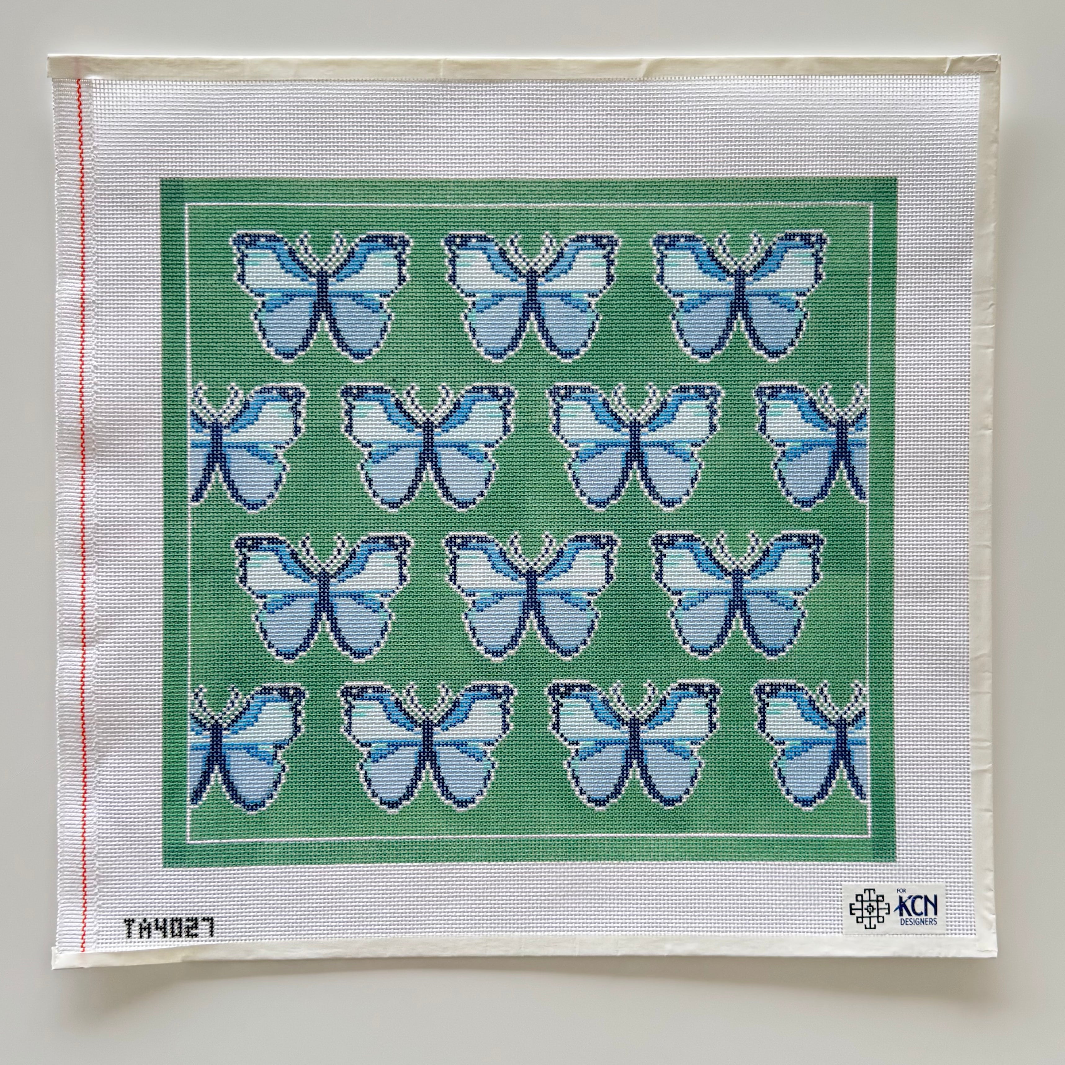 Blue Morfo Butterfly Canvas