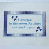 I Love You to the Moon and Back - Blue Canvas