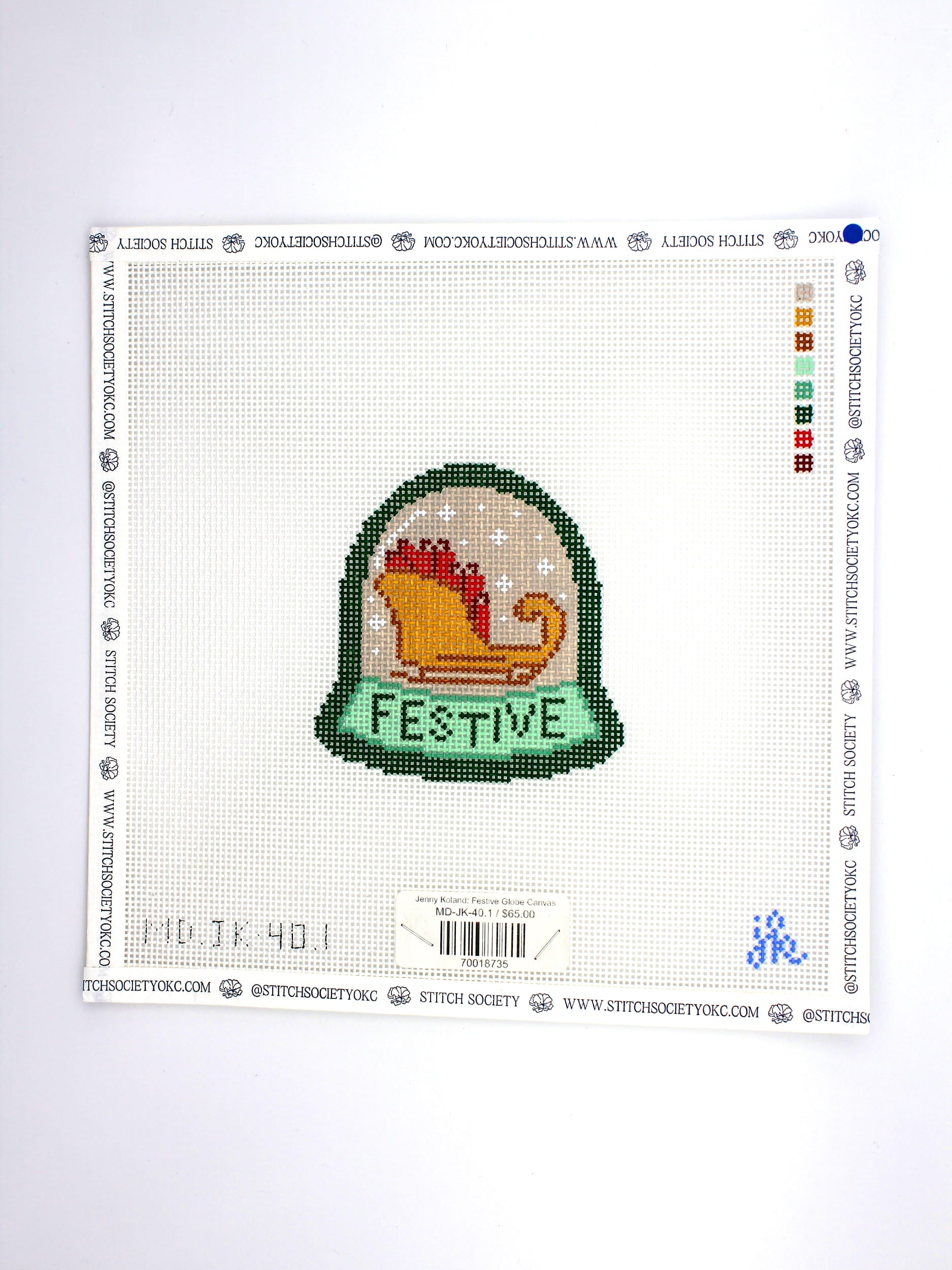 Jenny Koland: Festive Globe Canvas