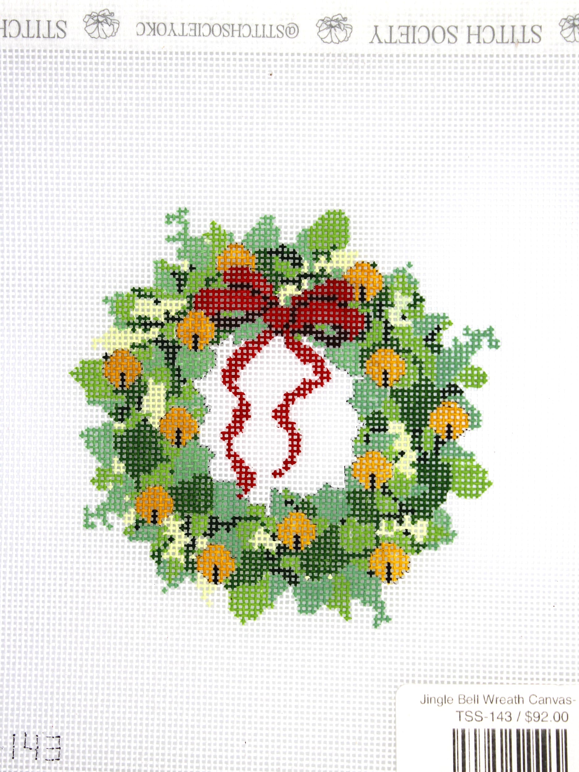 Jingle Bell Wreath Canvas- Mini