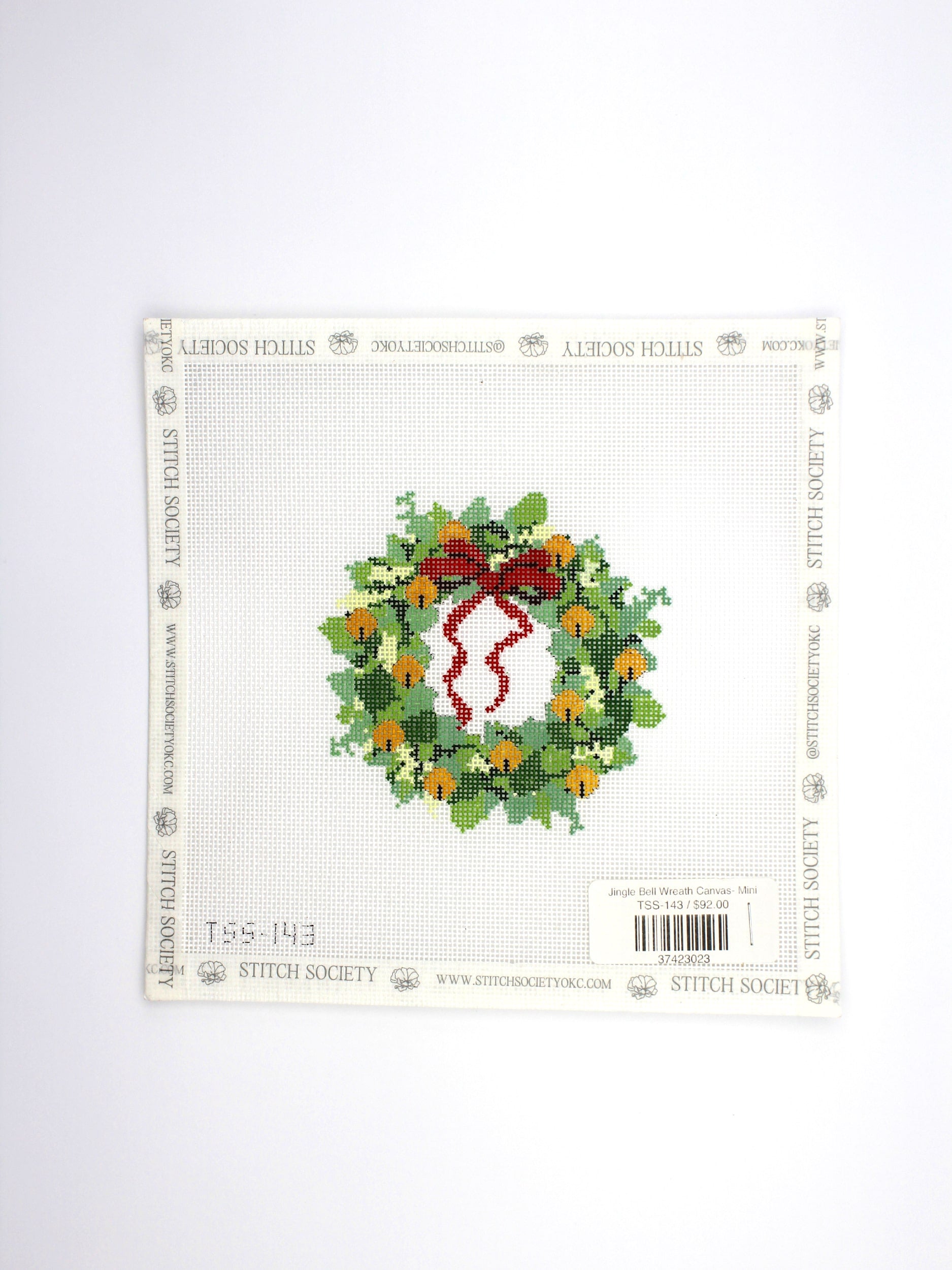 Jingle Bell Wreath Canvas- Mini