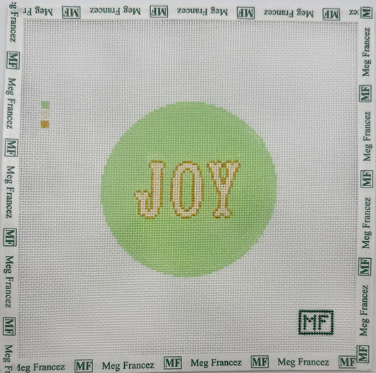 Joy Round Canvas