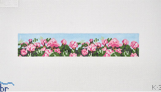 Key Fob - Pink Blooms Canvas