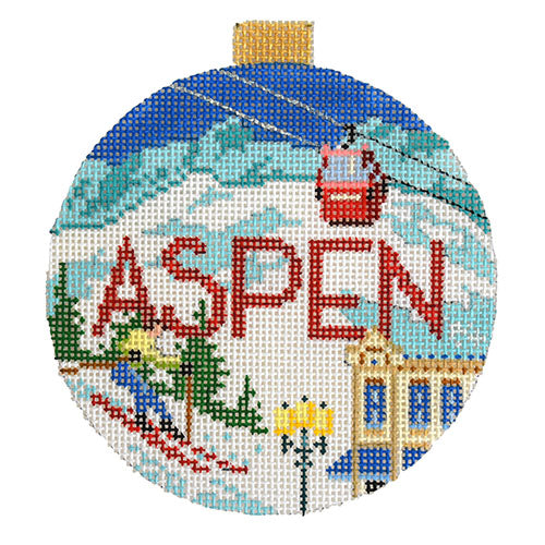 Travel Round Canvas - Aspen