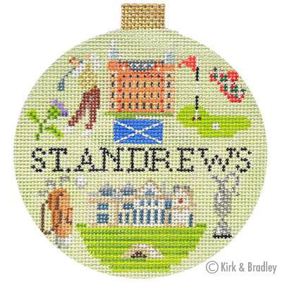 Sporting Round Canvas - St. Andrews