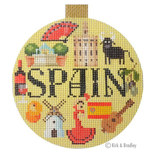 Travel Round Canvas - Spain