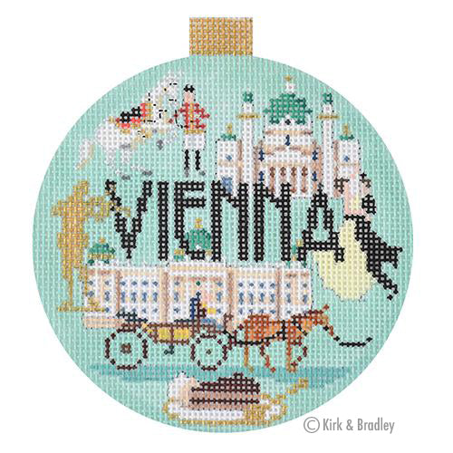 Travel Round Canvas - Vienna