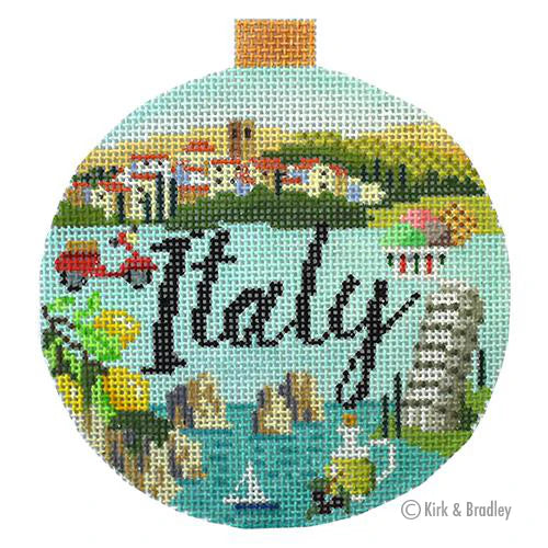 Travel Round - Italy Canvas