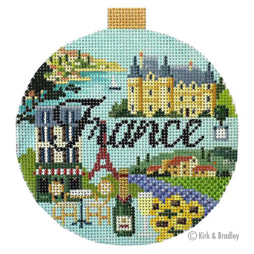 Travel Round Canvas - France