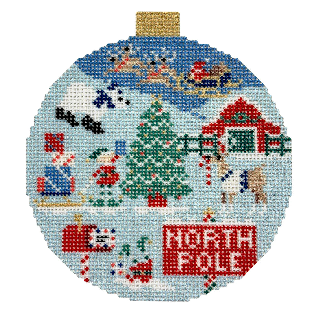 North Pole Ornament Canas