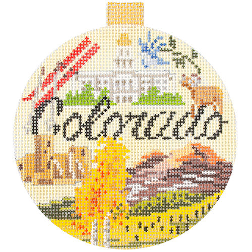 Travel Round Canvas - Colorado