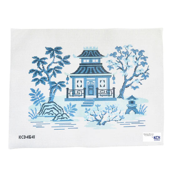 Pagoda Tea House Printed Canvas