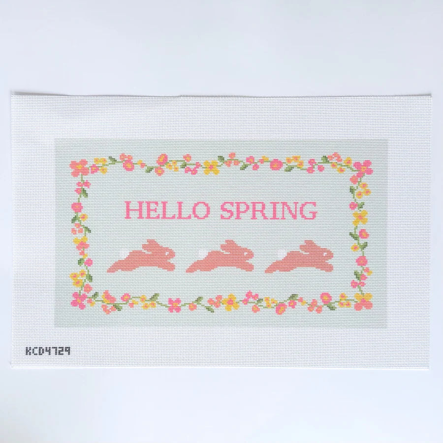Hello Spring Printed Canvas