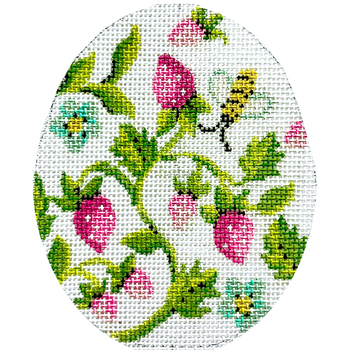 Strawberries Egg Canvas