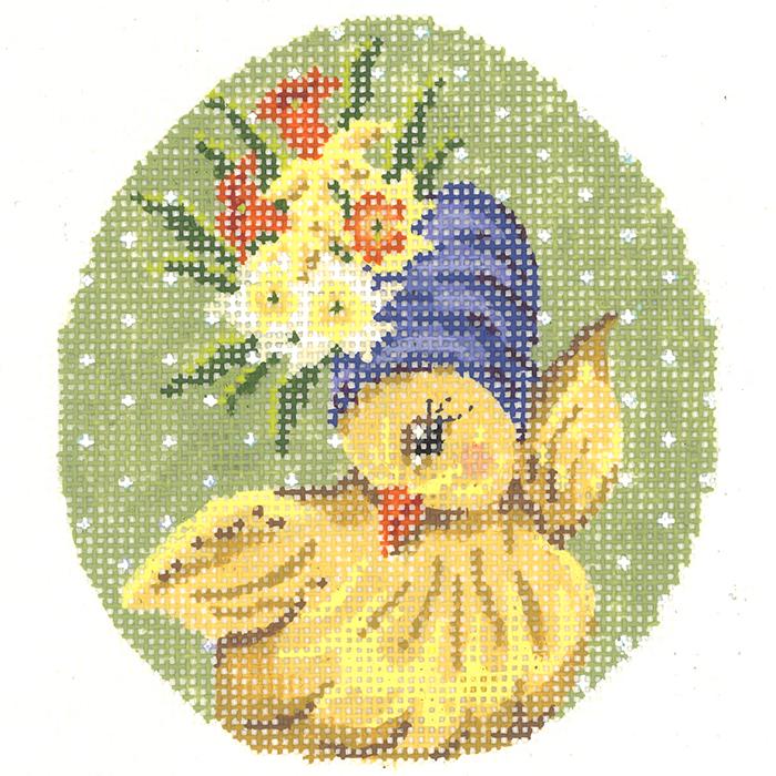 Miss Daffodil Chick Egg Canvas