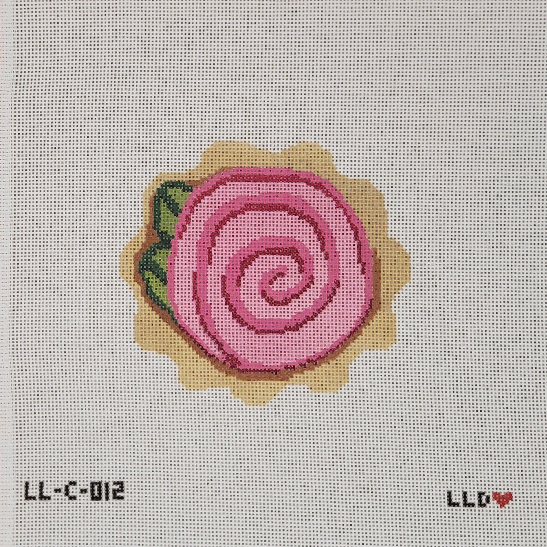 Rose Cookie w/Stitch Guide
