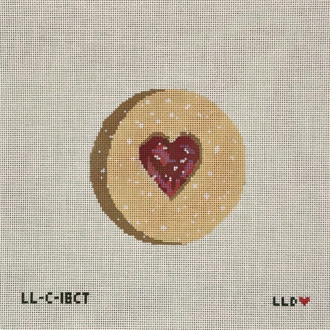 Linzer Cookie 18ct w/Stitch Guide