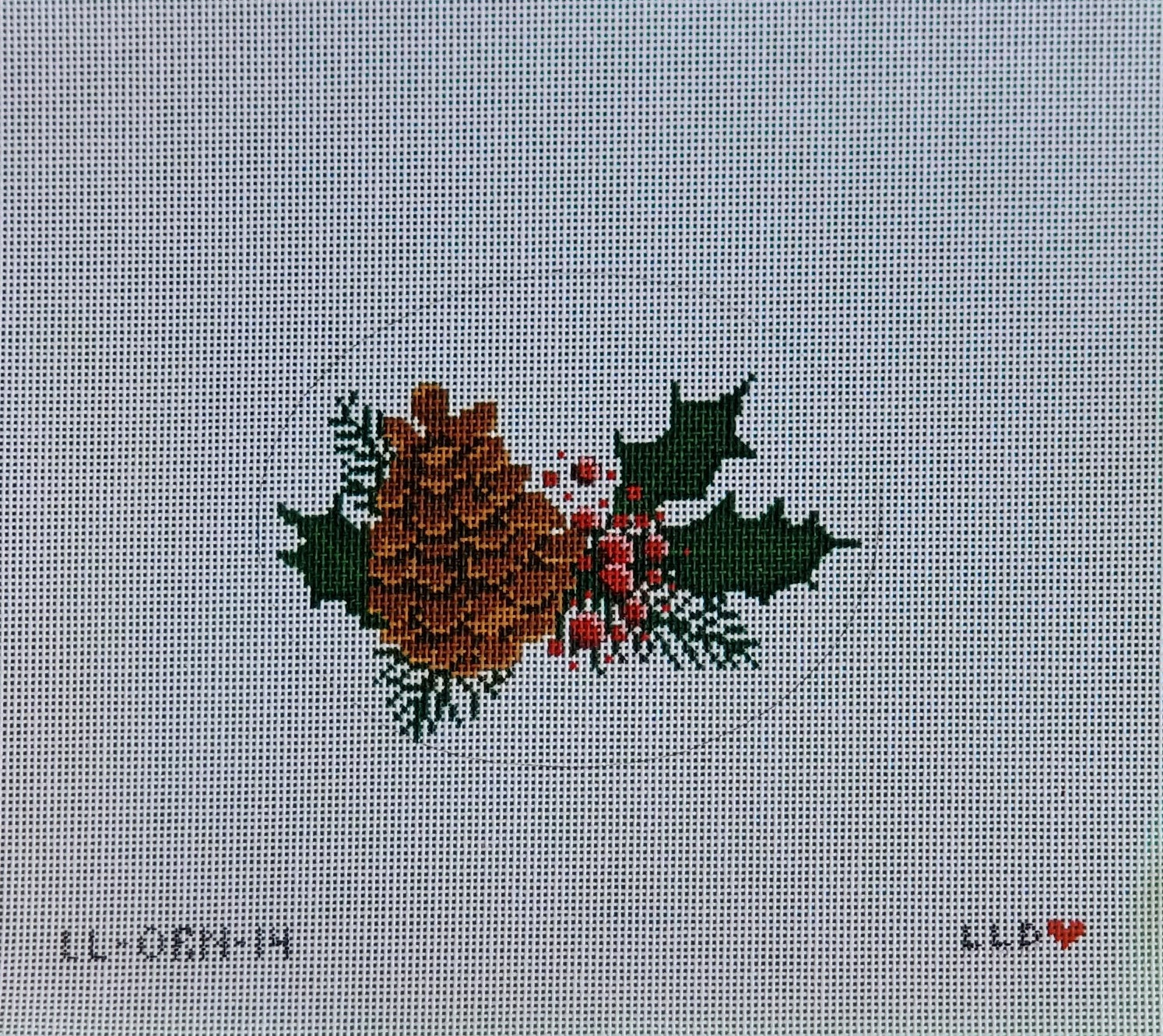 Pinecone Oval Ornament