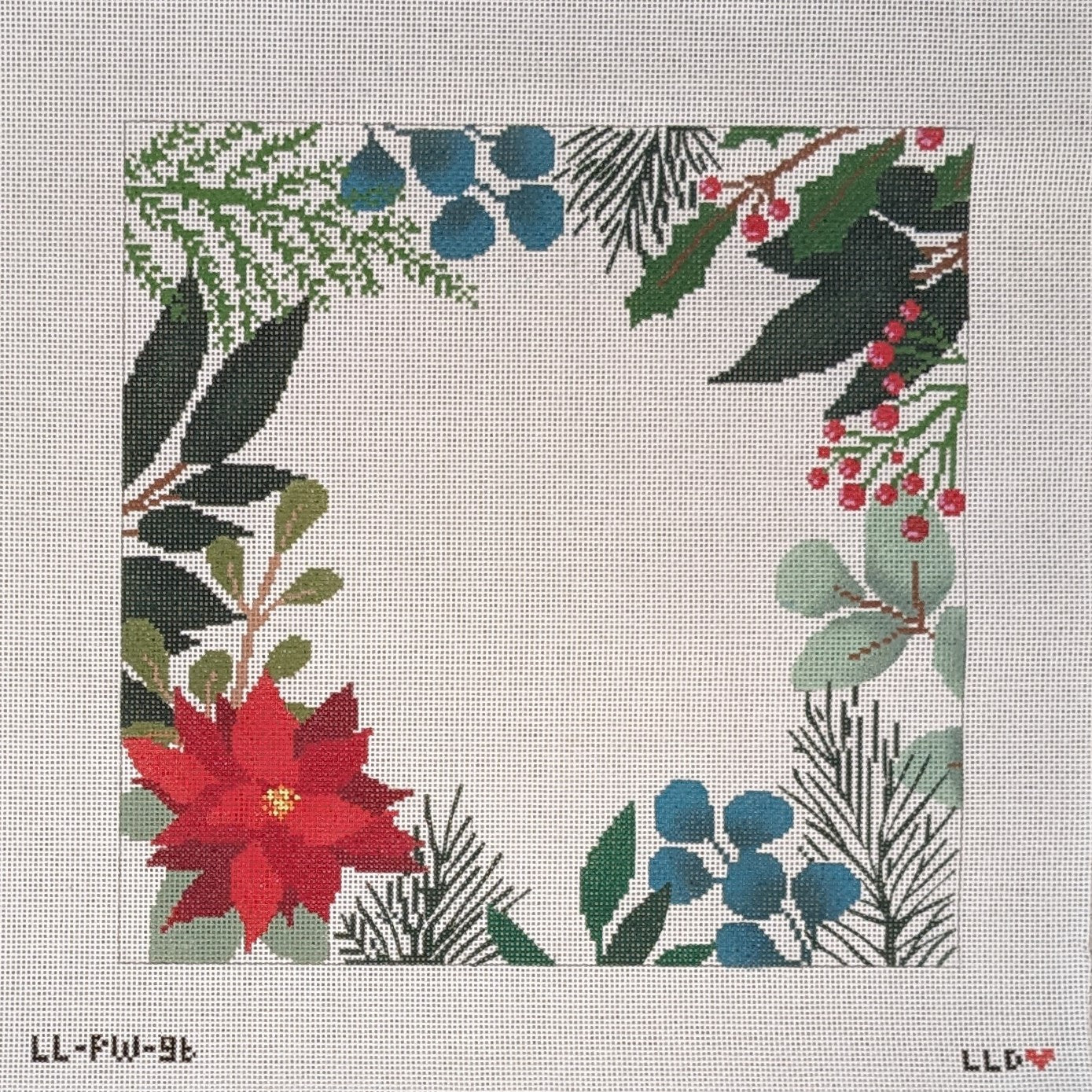 White Botanical Pillow Blank*