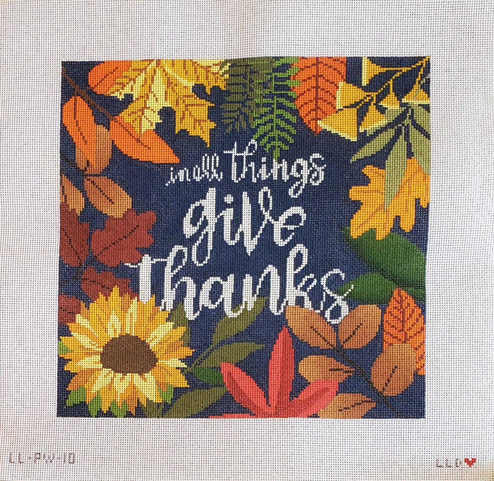 Autumn Give Thanks Botanical Pillow