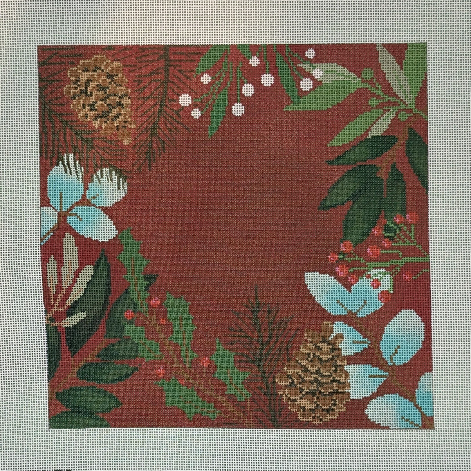 Red Botanical Pillow Blank - Small*