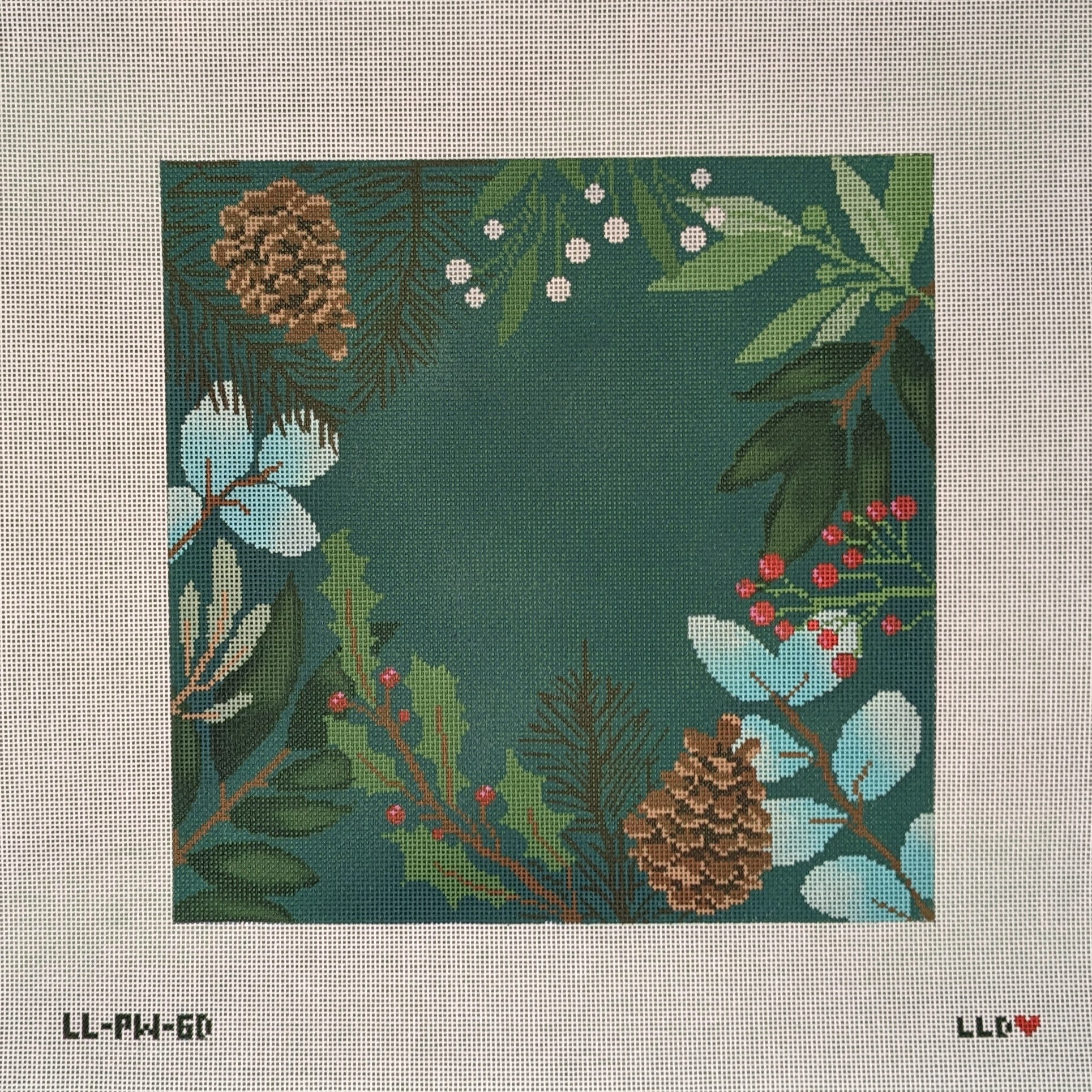 Green Botanical Pillow Blank - Small*