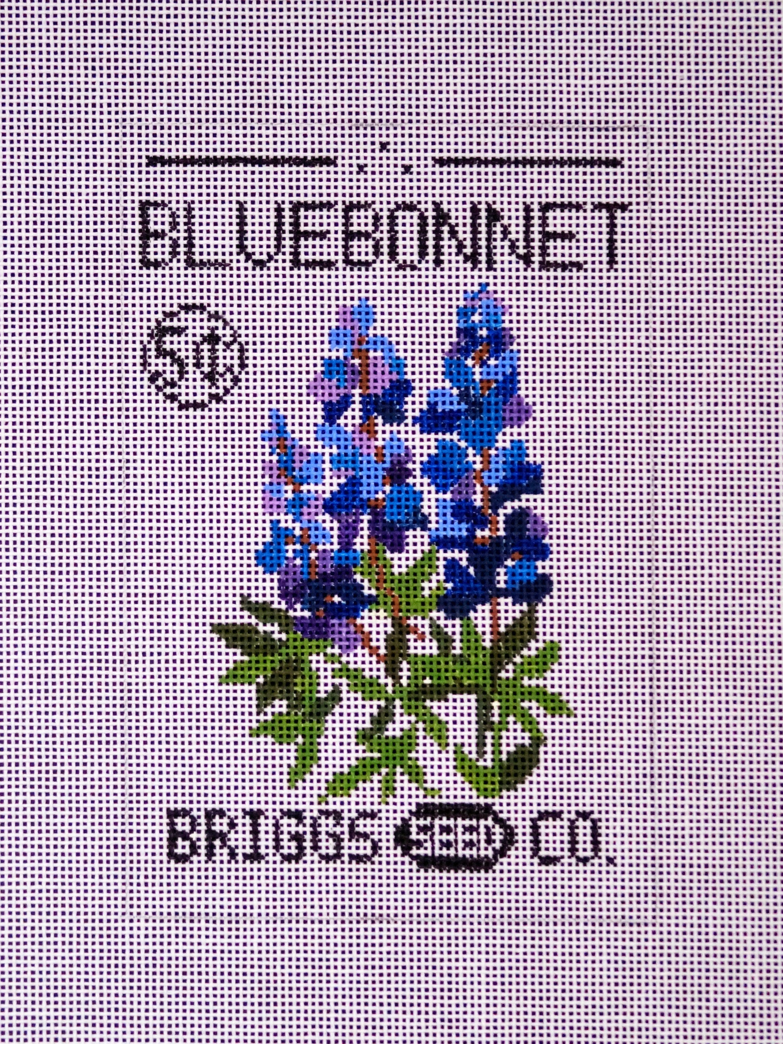 Bluebonnet Seed Packet 18 Canvas
