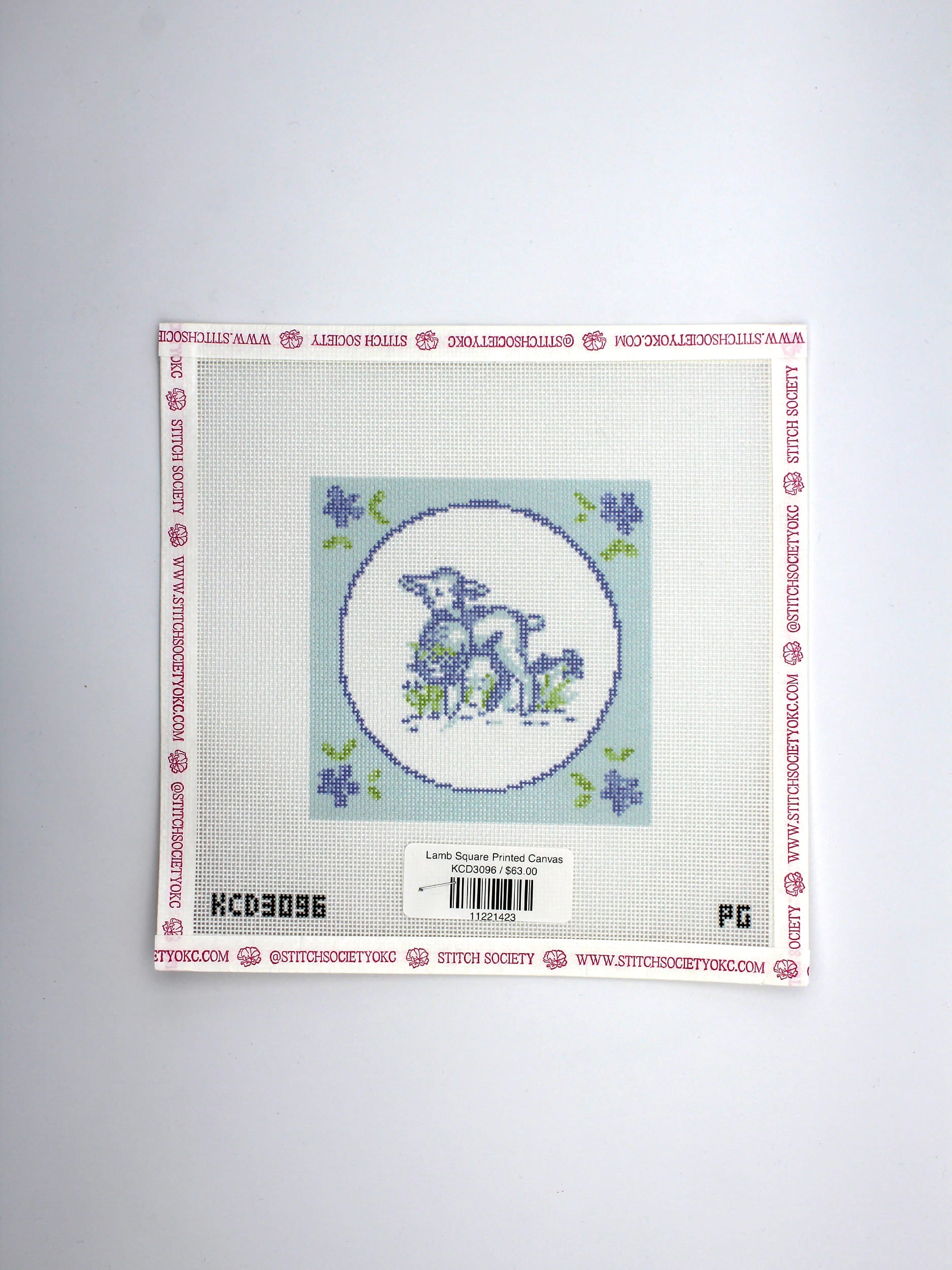 Lamb Square Printed Canvas