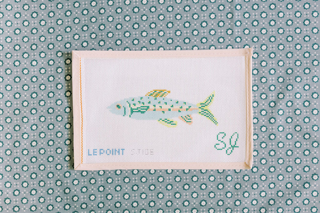 Teal Fish Canvas