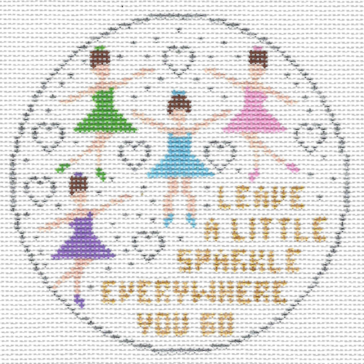 Little Sparkle Round Canvas
