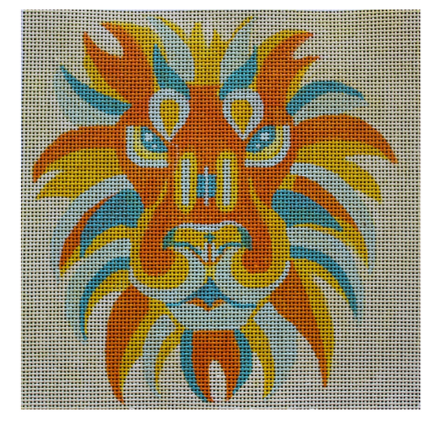Color Block Lion