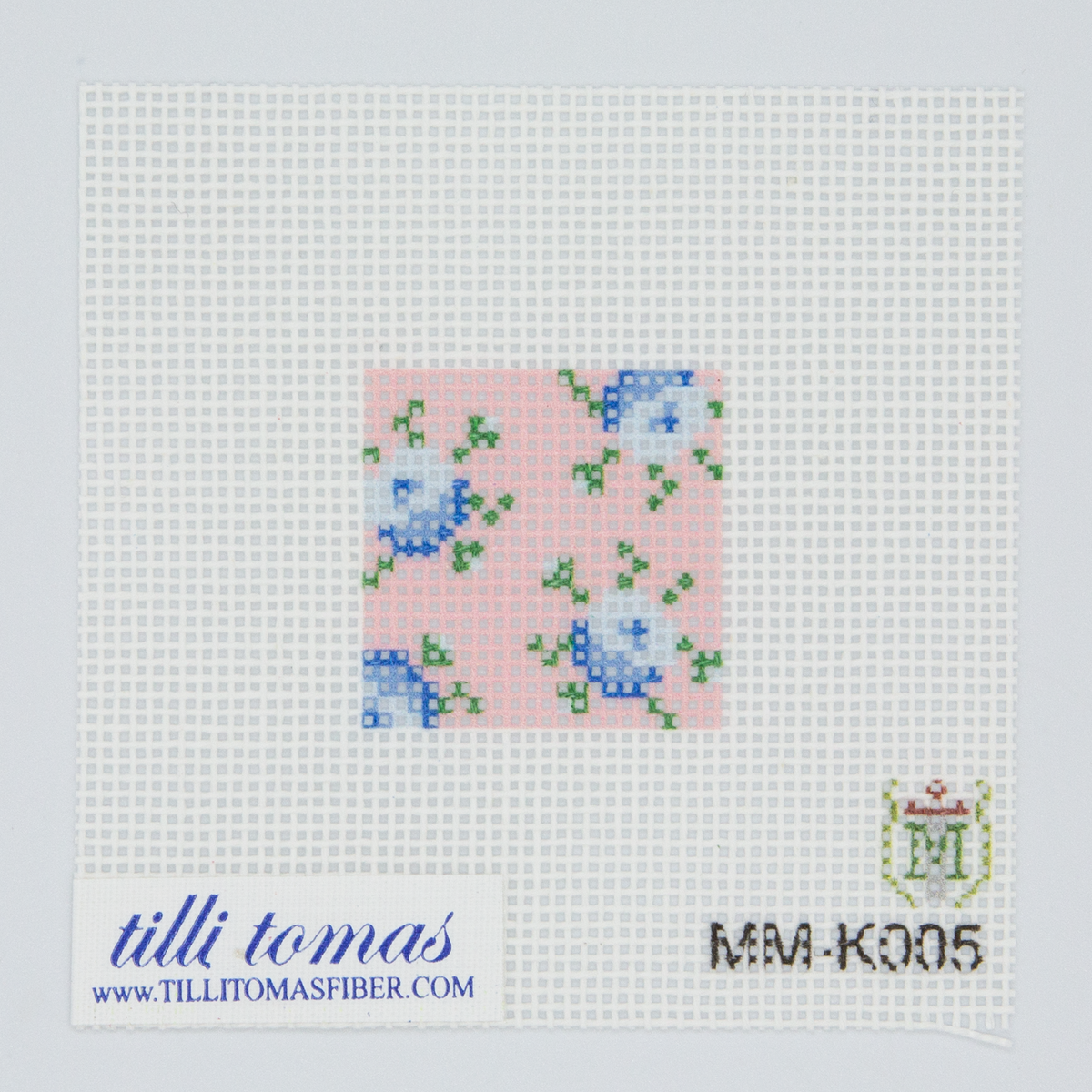 MM-K005 Blue Flower Pattern Canvas