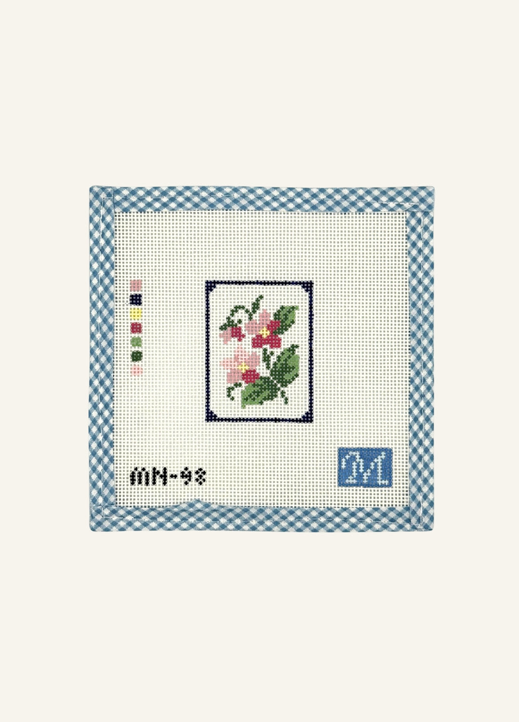 Flower Mahjong Tile Canvas