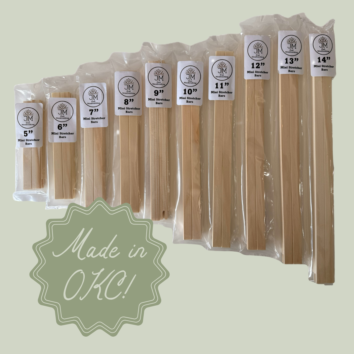 JM Woodworks Mini Stretcher Bars 8"