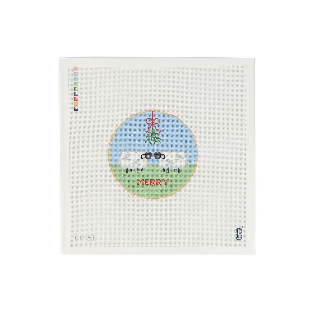 Mistletoe Sheep Canvas