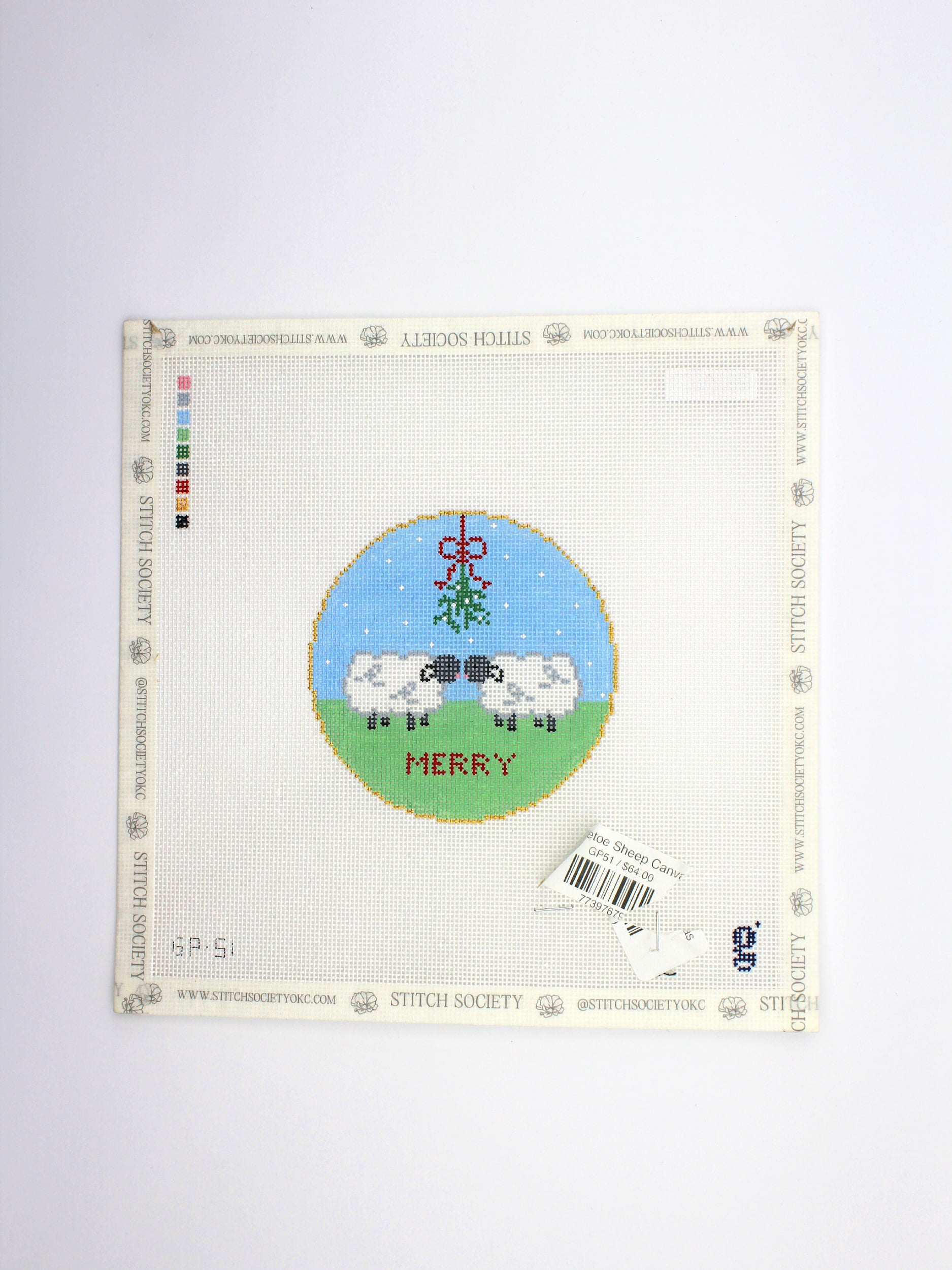 Mistletoe Sheep Canvas