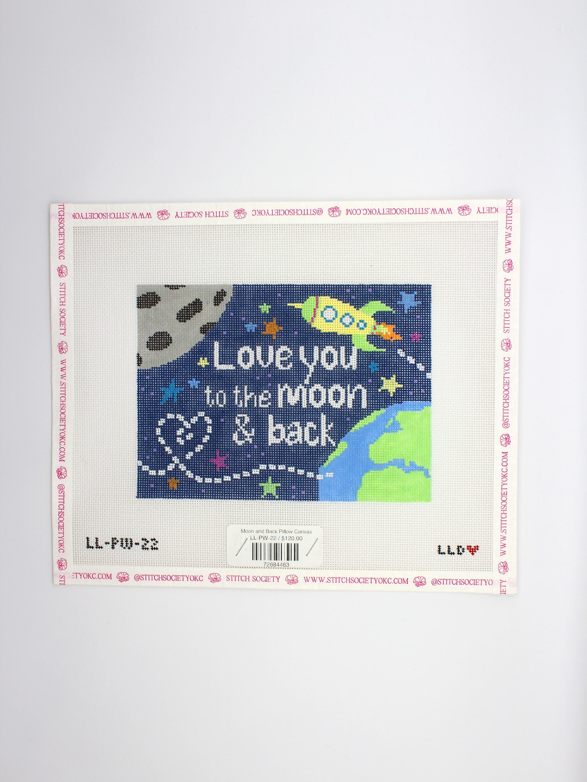 Moon and Back Pillow Canvas