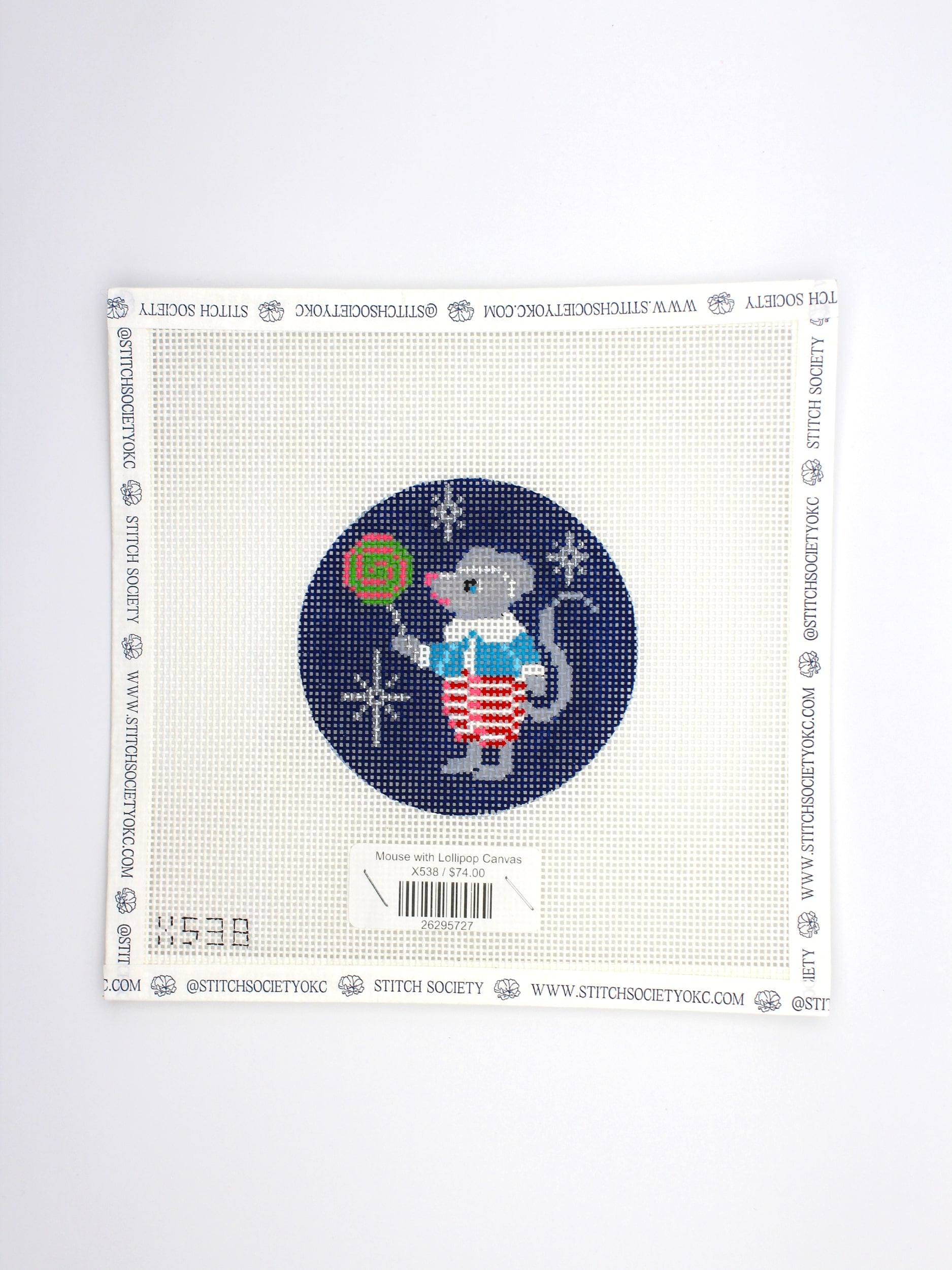 Mouse with Lollipop Canvas