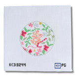 Mouse with Candy Cane Canvas
