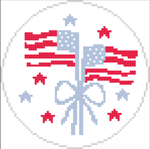 Flag Round Canvas