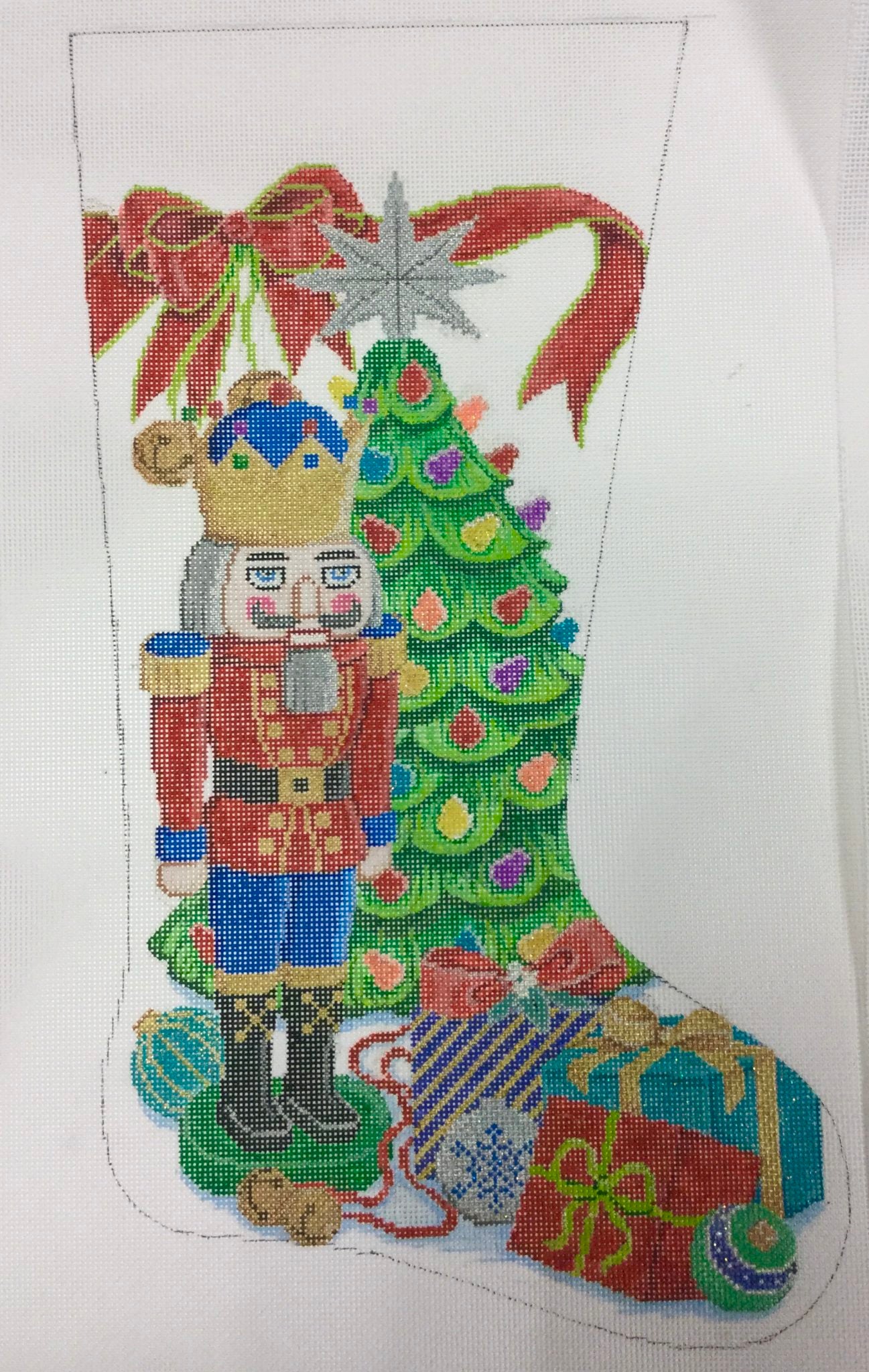 Nutcracker Stocking Canvas