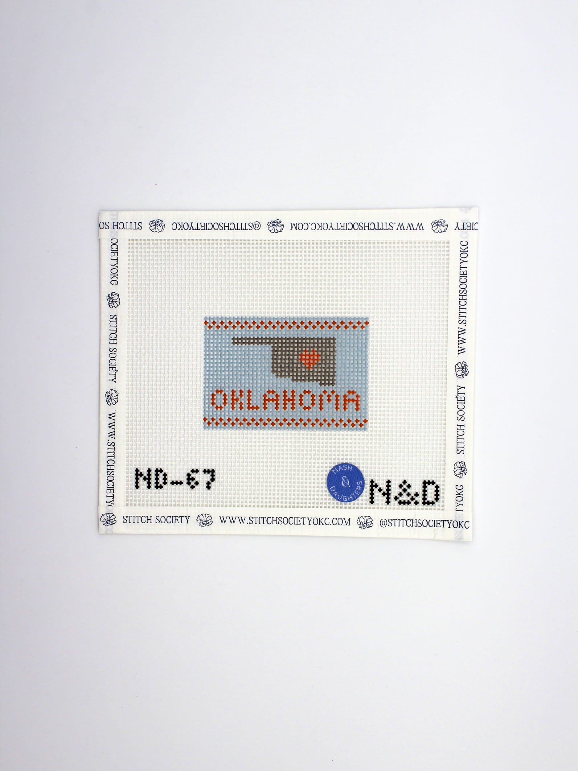Beginner Orange Oklahoma Bag Tag Canvas